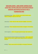 Nurs 6001 Exam 1&colon; 100&percnt; Expert Verified Study &NewLine;Guide Real Testing 2026&vert;2027 Questions Detailed &NewLine;Answers And Instructor Note For A&plus; &NewLine;Guaranteed Pass