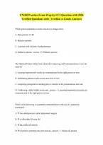 CNOR Practice Exam Prep by CCI Question with complete solution 2026 Verified Questions with 100 Correct Answers Graded A