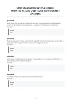 Cmit Exam &lpar;200 Multiple Choice&rpar;&NewLine;Updated Actual Questions With Correct&NewLine;Answers