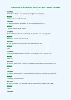 Turf Definitions Updated Questions And Correct Answers
