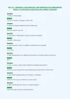 Vet 122 - Neonatal Care Pediatric And Reproductive Emergencies&NewLine;&lpar;Week 2&rpar; Studyguide Questions And Correct Answers