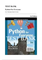 Test Bank &mdash; Python for Everyone&comma; 3rd Edition &lpar;Horstmann&comma; Necaise&comma; 2020&rpar; &vert; All Chapters 1-12 Covered&NewLine;
