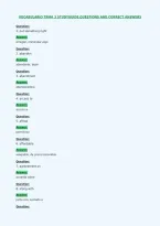 Vocabulario Trma 3 Studyguide Questions And Correct Answers