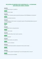 Wcu Patho 370 Midterm Study Questions Set 1 - 5 Studyguide&NewLine;Questions And Correct Answers