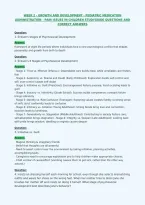 Week 2 - Growth And Development - Pediatric Medication&NewLine;Administration - Pain Issues In Children Studyguide Questions And&NewLine;Correct Answers