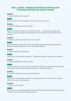 Week 2 - Infant - Toddler Development And Pediatric Gait&NewLine;Studyguide Questions And Correct Answers