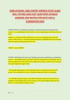 Cdw110 Exam&colon; 100&percnt; Expert Verified Study Guide &NewLine;Real Testing 2026&vert;2027 Questions Detailed &NewLine;Answers And Instructor Note For A&plus; &NewLine;Guaranteed Pass