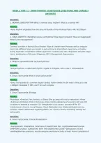 Week 2 Part 1 - Arrhythmias Studyguide Questions And Correct&NewLine;Answers