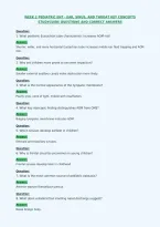 Week 2 Pediatric Ent - Ear&comma; Sinus&comma; And Throat Key Concepts&NewLine;Studyguide Questions And Correct Answers