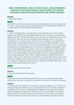 Week 4 Midterm Exam - Nr547 - Nr-547 &lpar;Latest - 2026&rpar; Differential&NewLine;Diagnosis In Psychiatric-Mental Health Across The Lifespan&NewLine;Practicum - Exam Studyguide Questions And Correct Answers