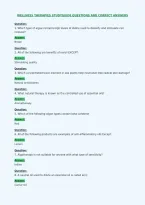 Wellness Therapies Studyguide Questions And Correct Answers