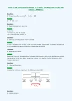 Wgu - C784 Applied Healthcare Statistics Updated Questions And&NewLine;Correct Answers