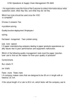 C720 Operations and Supply Chain Management PA 2023 &ndash; WGU Study Guide PDF