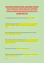 Ifsta Driver Operator Exam&colon; 100&percnt; Expert Verified &NewLine;Study Guide Real Testing 2026&vert;2027 Questions &NewLine;Detailed Answers And Instructor Note For A&plus; &NewLine;Guaranteed Pass 
