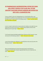 Ati Pharmacology Gastrointestinal System Test Exam&colon; &NewLine;100&percnt; Expert Verified Study Guide Real Testing &NewLine;2026&vert;2027 Questions Detailed Answers And Instructor &NewLine;Note For A&plus; Guaranteed Pass