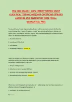 Nsg 3450 Exam 3&colon; 100&percnt; Expert Verified Study &NewLine;Guide Real Testing 2026&vert;2027 Questions Detailed &NewLine;Answers And Instructor Note For A&plus; &NewLine;Guaranteed Pass