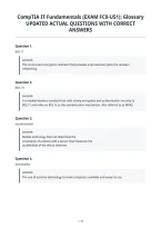Comptia It Fundamentals &lpar;Exam Fc0-U51&rpar;&semi; Glossary&NewLine;Updated Actual Questions With Correct&NewLine;Answers
