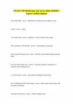 EXAM 1 NR 545 with complete solutions Answers 20262027 RATED A