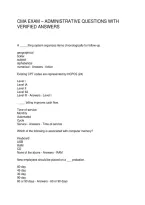 Cma Exam &ndash; Administrative Questions With Verified Answers