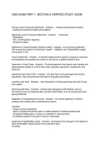Cma Exam Part 1 Section A Verified Study Guide