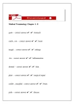Medical Terminology Chapters 1&ndash;8 PDF &ndash; Complete Study Guide & Exam Review