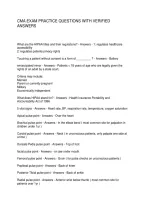 Cma Exam Practice Questions With Verified Answers
