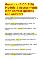 Bio 210 &lpar;Genetics&rpar; Final Exam With Updated Questions And Answers&period;