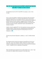 fdny z51 rmo questions answered 2026 verified graded A already passed Exam Question with 100 Correct Answers 2026