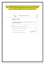 Ati Pn Comprehensive Predictor Exit Exam Containing Ngn Full Package