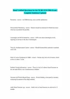 NURS 5334 Final questions and answers 100 correct 2026 Verified Questions with 100 Correct Answers Graded A