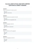 Concrete Latest Actual Exam With Verified&NewLine;Questions & Correct Answers