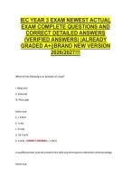 Iec Year 3 Exam Newest Actual &NewLine;Exam Complete Questions And &NewLine;Correct Detailed Answers &NewLine;&lpar;Verified Answers&rpar; &vert;Already &NewLine;Graded A&plus;&vert;&vert;Brand New Version &NewLine;2026&sol;2027&excl;&excl;&excl; 