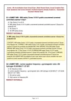 Asmirt - Mri Accreditation Exam Actual Exam &vert;&vert; Most Recent Exam&vert;&vert; Actual Complete Real&NewLine;Exam Questions And Correct Answers &lpar;Verified Answers&rpar; Already Graded A&plus; &vert; Guaranteed&NewLine;Success&excl;&excl; Newest Exam