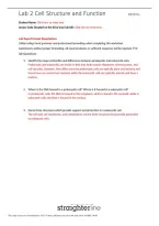 BIO201 Lab 2 Study Guide & Lab Exercises 2026&sol;2027