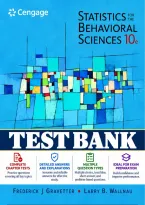 Test Bank &mdash; Statistics for the Behavioral Sciences&comma; 10th Edition &lpar;Gravetter & Wallnau&comma; 2020&rpar; &vert; All Chapters Covered&NewLine;