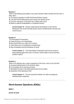 APUSH Multiple-Choice and Short-Answer Questions &lpar;SAQ&rpar; &ndash; AP U&period;S&period; History Exam Practice and Study Guide