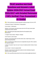PiCAT practice test Exam Questions and Answers Latest Update 2026&sol;2027 Actual Exam 2026&sol;2027 with Detailed Rationales &vert; 100&percnt; Verified &vert; Pass Guaranteed &ndash; A&plus; Graded