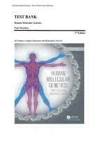 Test Bank for Human Molecular Genetics 5th Edition by Tom Strachan & Andrew Read &ndash; All Chapters Complete Questions with Rationalized Answers