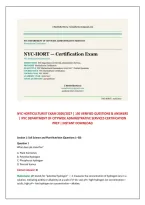 Nyc Horticulturist Exam 2026&sol;2027 &vert; 150 Verified Questions & Answers &NewLine;&vert; Nyc Department Of Citywide Administrative Services Certification &NewLine;Prep &vert; Instant Download