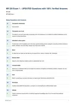 NR 326 Exam 1 &ndash; UPDATED Questions with 100&percnt; Verified Answers&NewLine;