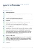 NR 326 &colon; Psychotherapeutic Medications Study &ndash; UPDATED&NewLine;Questions with 100&percnt; Verified Answers