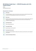 NR 326 Mental Health Exam 1 &ndash; UPDATED Questions with 100&percnt;&NewLine;Verified Answers