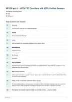 NR 326 quiz 1 &ndash; UPDATED Questions with 100&percnt; Verified Answers&NewLine;