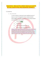 HESI Extra Credit Module 9 Exam &vert; Practice Questions&comma; Answers & Study Guide 2026&sol;2027&NewLine;