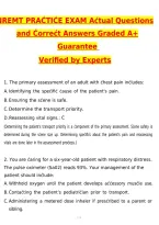 NREMT Practice Exam Questions w Rationale 2027 &vert; Actual Exam Questions & Verified Answers &vert; Latest &lpar;Latest 2026 &sol; 2027 Update&rpar; A&plus; Grade Complete