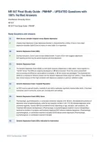 NR 547 Final Study Guide - PMHNP &ndash; UPDATED Questions with&NewLine;100&percnt; Verified Answers