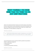 Webce Long Term Care Insurance Questions With Correct Answers