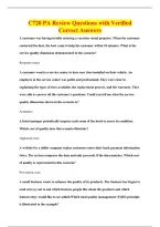 C720 PA Review Questions with Verified&NewLine;Correct Answers