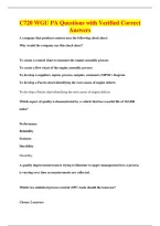 C720 WGU PA Questions with Verified Correct&NewLine;Answers