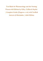 Test Bank for Pharmacology and the &NewLine;Nursing Process 9th Edition by Lilley&comma; &NewLine;Collins & Snyder &vert; Complete Guide &NewLine;&lpar;Chapters 1-58&rpar; with Verified Answers &NewLine;& Rationales &vert; 2026 Edition 